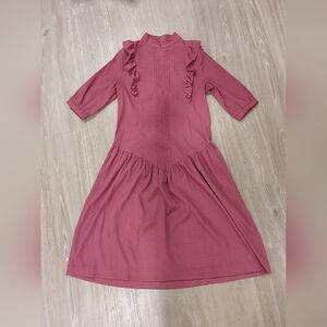 Elegant Ruffled Ladies Dress